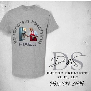 Gray Icecream Machine Fixed Tee